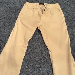 Banana Republic Cream Low-Rise Bootcut Trousers